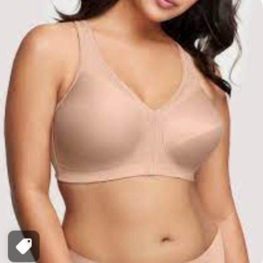 GLAMORISE Nude MagicLift Front Closure Full Support Posture Bra 48I